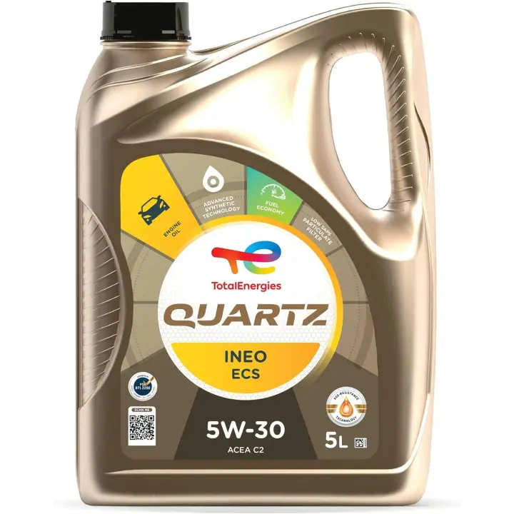 Aceite Total Quartz Ineo ECS 5W30 para Motores de Gasolina y Diésel - Tecnología Avanzada y Protección Excepcional - 1