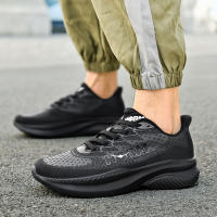 Zapatos De Correr HOBM Para Hombre Ultra Ligeros Tenis Deportivos Transpirables Zapatillas De Caminar Casual De Juguete Negro Malla Tamaño True Fit Closure Tipo Cordones - details 16