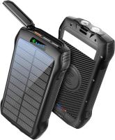 Banco de Energía Solar, Cargador solar inalámbrico, Luz C type de camping, badería externa portáthil de Emergencia (1 Unidad) - details 3