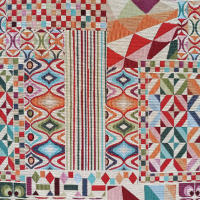 Lafábricadelastelas- Gobelino Jacquard tela por metros patchwork tapicería, resistente, de calidad y tejido opaco, cortinas, cojines, colchas,bolsos, tejido para moda. - details 0
