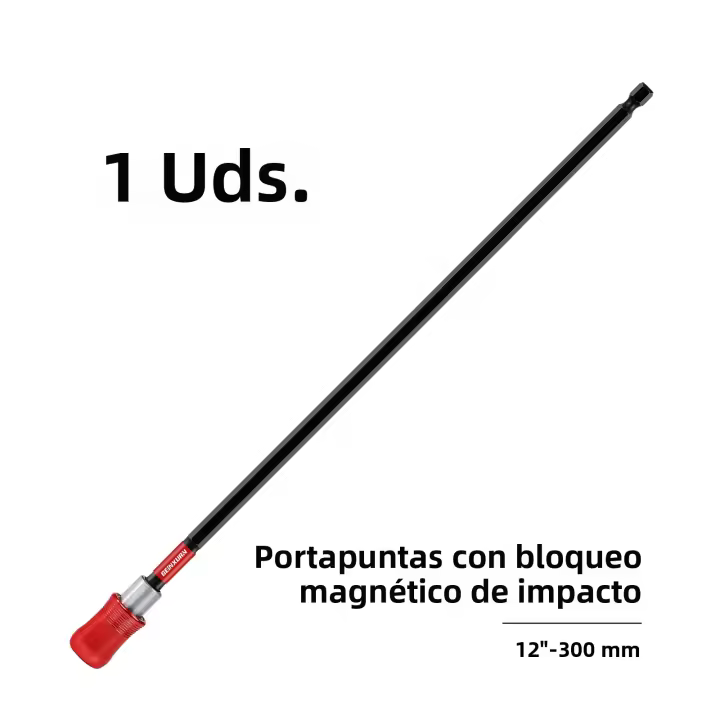 Geinxurn Soporte De Brocas De Impacto 12 Pulgadas Con Extensión Magnética Y Cambio Rápido Para Brocas De Destornillador Y Perforadora - 1