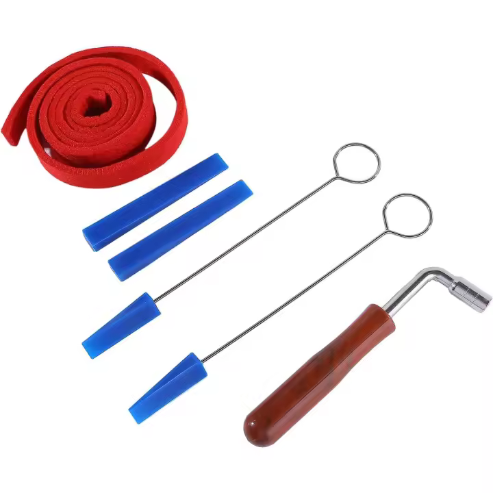 6 piezas de herramientas profesionales de palanca de afinación de piano, kit de fijación para bricolaje, llave de afinación de piano, herramienta de afinación de piano, herramienta de afinación de piano - 1