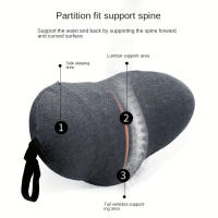 Almohada De Espalda Para Dormir Con Memoria De Foam 1pc Soporte De Columna Para El Sueño Y Embarazadas Almohada De Cintura Para Lado - details 3