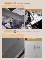Grifo de bañera de cascada gris con ducha de mano, grifo mezclador de ducha de baño montado en la pared de latón cromado, juego de sistema de ducha - details 4