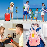 Etiqueta De Equipaje En Forma De Avión De Silicona Colorido Para Viajes Etiqueta De Maleta Accesorios Decorativos Para Bolsos - details 4