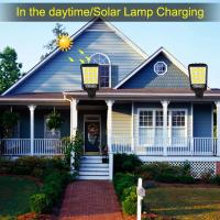 Luz Solar Exterior LED Con Sensor De Movimiento 1/2 Pieza Luz De Calle Amplia Para Jardín Y Courtyard 3 Modos Luz De Pared Para Exterior - details 1