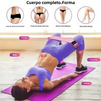 Bandas elásticas de resistencia para Yoga y Pilates, banda flexible para ejercicio, entrenamiento de glúteos y piernas, 3 piezas - details 10