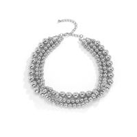 Collar Gargantúa Vintage De Plástico Grande Para Mujer IngeSight.Z Collar De Correa Gruesa De Tres Capas Joyería Chunky - details 19