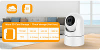 Monitor De Bebé WiFi 5G Cámara De Seguridad HD 1080P Con Seguimiento Automático Audio Bidireccional Mini Cámara Para Niños Doméstica Alexa - details 12