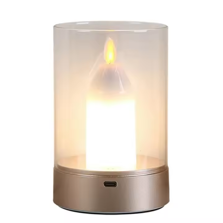 Vela LED Recargable Con Sensor De Movimiento Luz Nocturna Small Flameless Candelabra Para Decoración Del Hogar Lámpara De Ambiente - 1