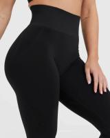 Leggings De Yoga Para Mujer Oneractive High Waist Elastic Monochromaticos Fitness Gimnasio Entrenamiento Correr Pantalones Sin Costuras - details 4