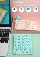 Teclado Numérico Inalámbrico BOW De 22 Teclas Recargable Bluetooth Con Capas De Teclas Redondas Para Portátil iPad Estilo Mini Ergonómico Sin Retroiluminación - details 4