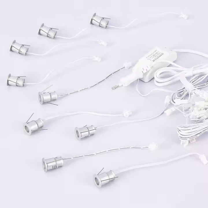 LEDBOX PACK 9 x Foco Led VOLTA MINI, 9x1W, Blanco neutro. Iluminación interior LED, Iluminación Led integrada - 1