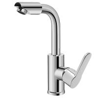 Grifo De Baño Giratorio Para Agua Caliente Y Fría Doble Grifo De Agua Caliente Y Fría Para Cocina Plata Montaje En Pared Cerámica Para Válvula Metal - details 5