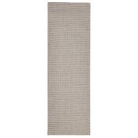 vidaXL Alfombra de sisal natural 80x250 cm Color Natural,  Negro,  Marrón y mas Alfombras de área  Alfombra de Piso para Sala de Estar Dormitorio Habitación Salón - details 3