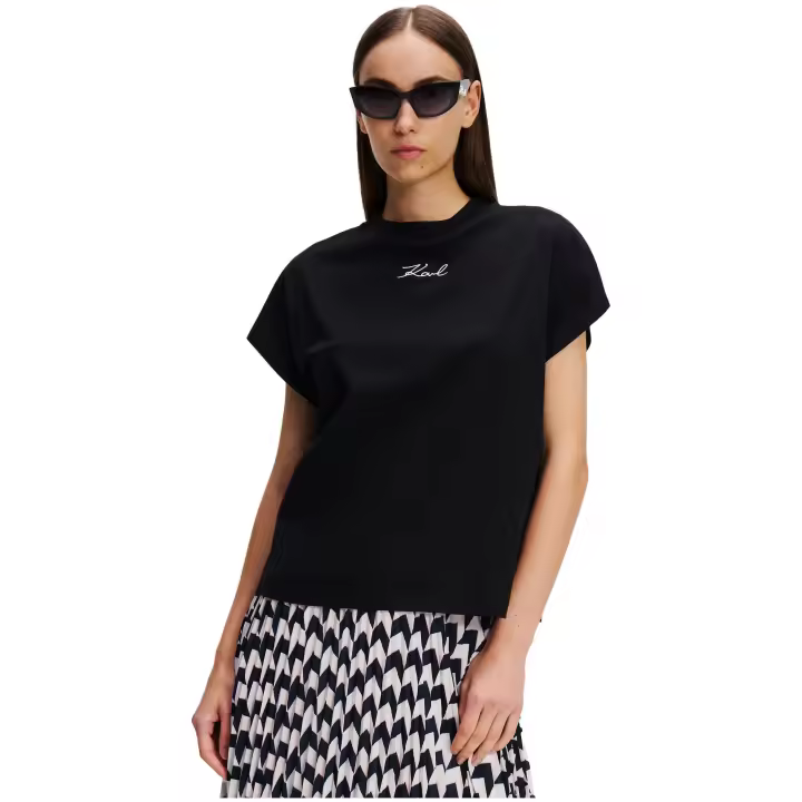 KARL LAGERFELD - Camiseta con Logo Karl Signature Bordado - 1