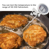 Termómetro De Aceite De Frying Para Hornear Con Mango Largo En Acero Inoxidable Herramientas De Cocina Para Panadería Y Uso Doméstico - details 1