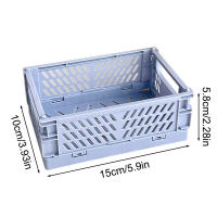 4PCS Caja De Almacenamiento Plegable De Plástico Mini Para Estudiantes Organizador De Escritorio Bolsa De Cinta Adhesiva Y Suministros De Oficina - details 16