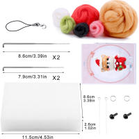 Kit De Tejido De Lana KRABALL Para Decoraciones De Navidad Muñeco De Nieve De Lana Herramienta De Artesanía DIY Regalo De Navidad - details 0