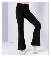 Pantalones De Baile Para Niños Y Niñas Pantalones De Cintura Media Con Cierre Elástico Pantalones De Manga Larga Para Danza Latina Y Jazz Color Negro Hechos De Algodón Slim Fit - details 3
