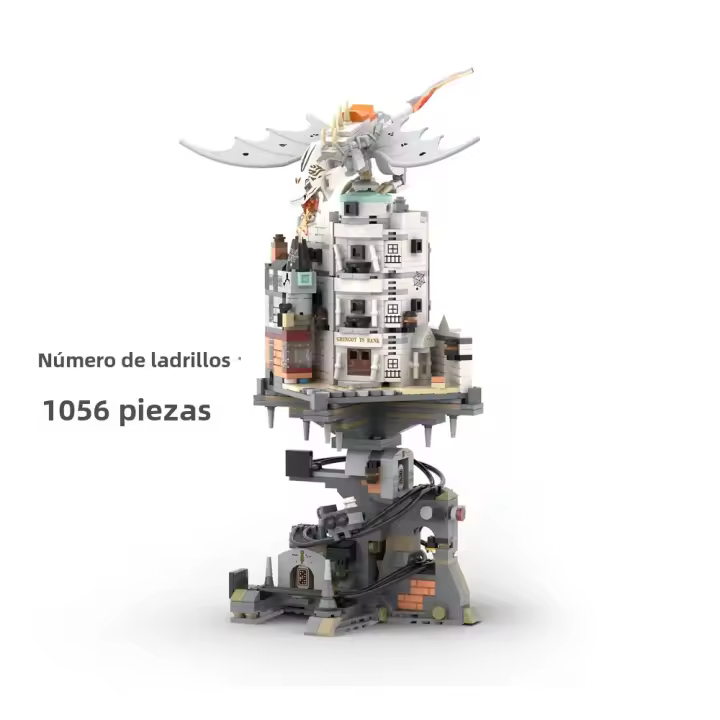 Castillo De Magia Academia Bank De Fantasma Bloques De Construcción Mágicos Para Coleccionistas Y Juguetes Unisex Sin Batería Hecho De Plástico ABS - 1