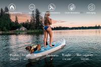 FunWater 335*84*15cm Máx. 165 KG Tabla Paddle Surf Hinchable de Remo Inflable de pie, con Todos los Accesorios de Sup Adecuado para Todos los Niveles, Incluidas Las Bombas de Doble acción - details 4