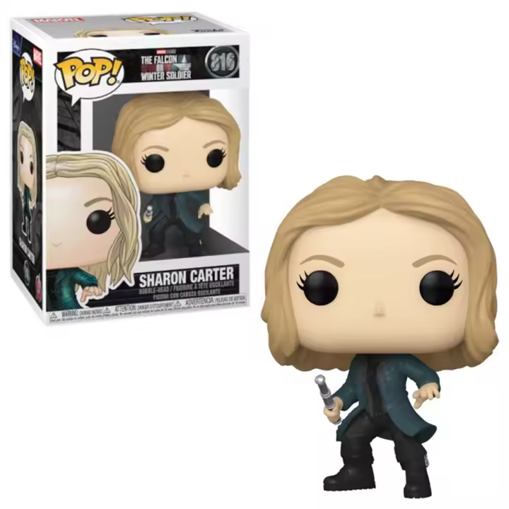 FUNKO POP! FALCON Y EL SOLDADO DE INVIERNO - SHARON CARTER, 52371, Nº816, TIENDA CON LICENCIA OFICIAL - 1