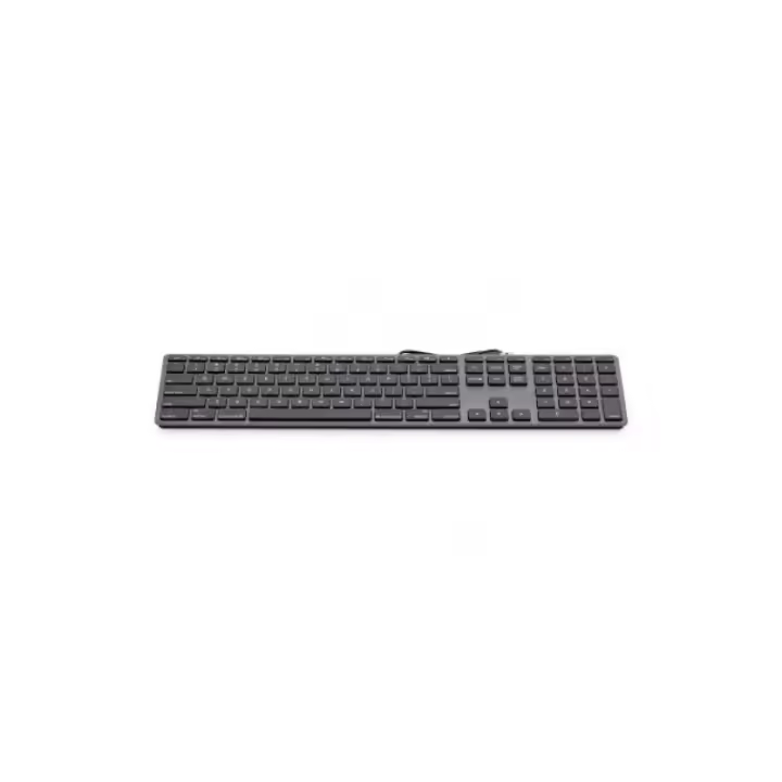 Teclado numérico USB KB-1243, 110 teclas, 2x USB, aluminio, diseño griego, macOS, gris espacial - 1