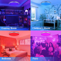 Lámpara De Techo LED RGB CW 30CM Panel Redondo Control Remoto Dimmable Instalación Revestida Cambio De Color 24W Para Dormitorio Cocina - details 10