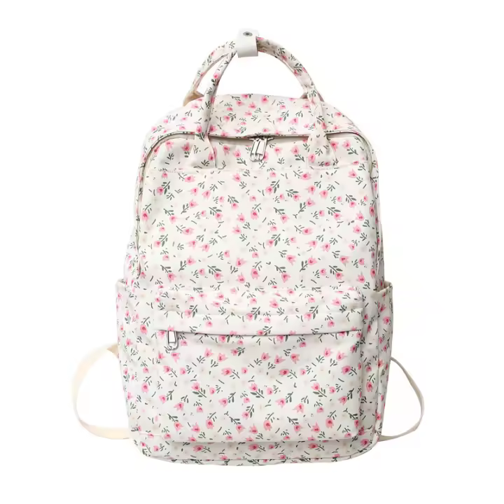 Mochila pequeña floral de moda y simple - 1