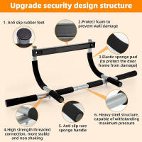 Barra De Entrainamiento Para Puerta Resistente Y Ajustable De Aluminio Para Gimnasio Doméstico Equipo De Fitness De Braza Y Abdomen - details 3