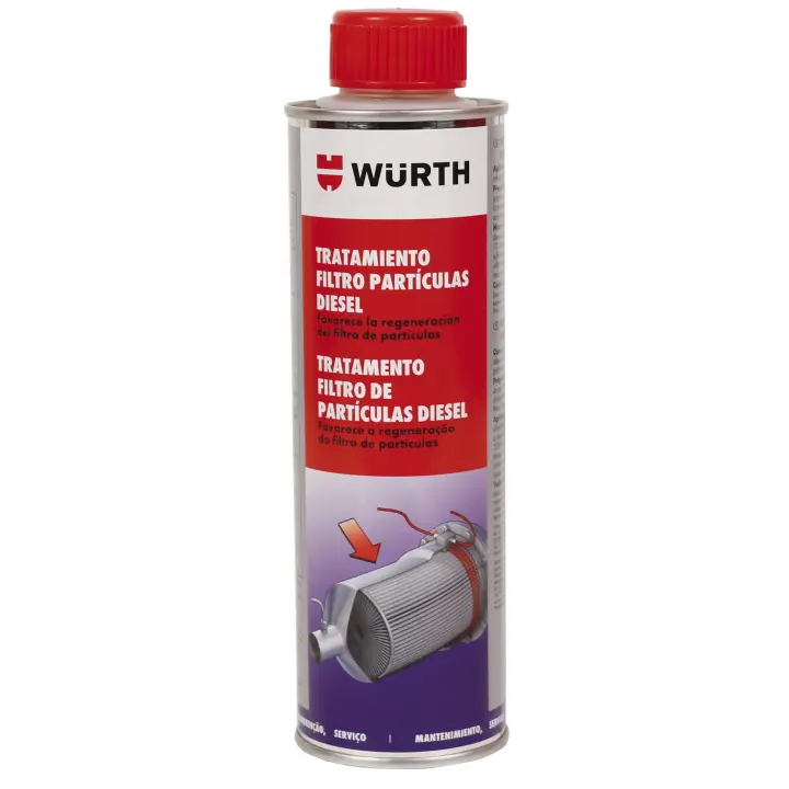 Tratamiento Regenerador Filtro Antipartículas Diesel Würth 300 Ml - Reducción de Emisiones - Motor Common-Rail - 1