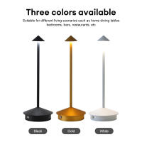 Lámpara De Mesa Recargable LED Sin Cable Nórdica De Lujo Para Dormitorio Restaurante Luz Nocturna Romántica Con Toque - details 9