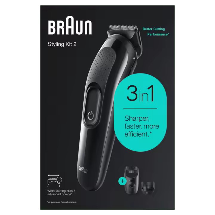 BRAUN MULTIFUNCIONAL HAIR CLIPPER STYLING KIT SK2300 - 1