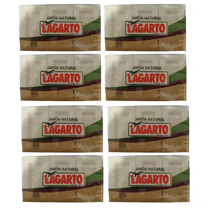 PASTILLA JABON LAGARTO 3PACK (3×200gr) JABON NATURAL 100%-IDEAL PARA ELIMINAR MANCHAS DIFICILES DE TEJIDOS DELICADOS - 1