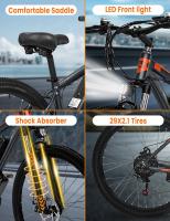 GUNAI GN29 Bicicleta Eléctrica, Neumáticos de 29*2.1 pulgadas, Motor de 750W, Velocidad Máxima de 50km/h, Batería de 15Ah, Alcance Máximo de 90km, Carga Máxima de 130kg, Frenos de Disco Dobles, Bicicleta de Montaña E-Bike - details 10