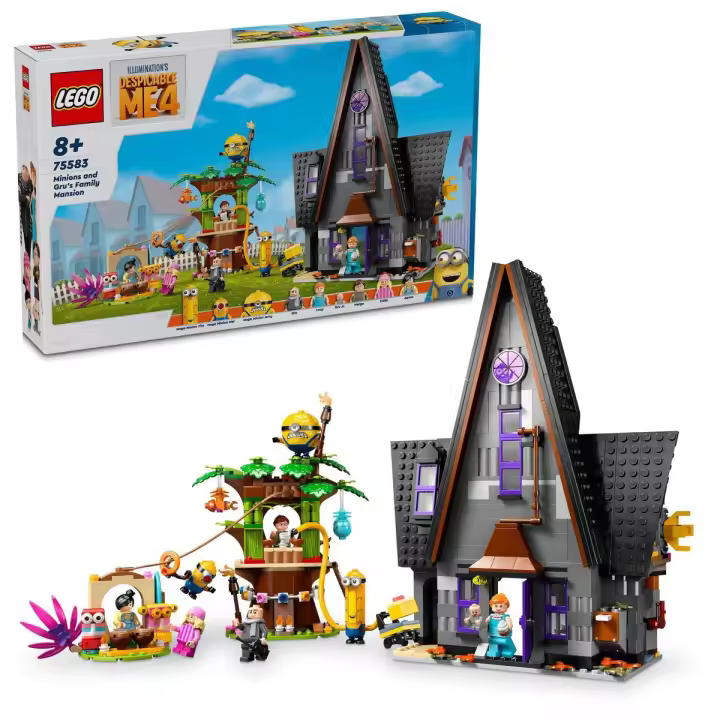LEGO 75583 Gru 4: Mi villano favorito Minions y Mansión Familiar de Gru Casa de juguete - 1