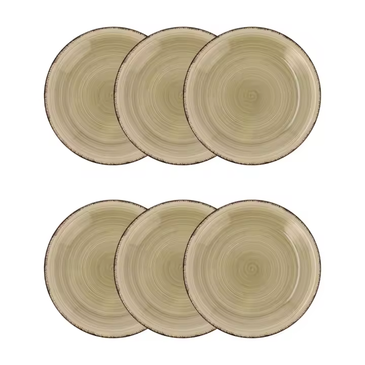 Platos Vita de Quid – Cerámica y Gres – Juegos de 6 – Colores Naturales y Diseños Coordinados - 1