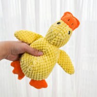 Juguete De Peluche Para Perros Calmante Con Pato De Terciopelo Masticable Y Resistente Al Masticar Para Pequeños Y Grandes Perros Suministros Para Mascotas - details 7