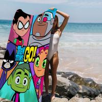 Toalla De Playa T-Titans Para Adolescentes Microfibra Absorbente Secado Rápido Suave Para Yoga Natación Vacaciones Montañismo - details 2