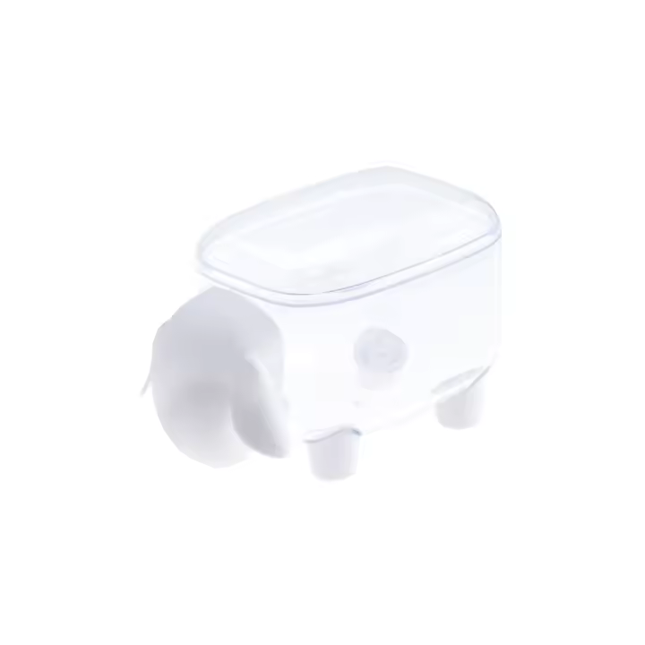 Caja De Almacenamiento Para Bastoncillos De Cotonete De Oveja Creativa Miniatura De Plástico Caja De Maquillaje Para El Hogar Resistente Al Polvo Para La Mesita De Trabajo - 1
