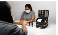 Organizador De Esmaltes De Uñas Y Lámpara De Secado De Uñas Doble Capa Set De Almacenamiento Para 40 Botellas (15ml-0.5 Fl.oz) Paquete De Almacenamiento De Bolsa De Polyester - details 5