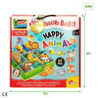 Juego Montessori Lisciani infantil con caja 3D para aprender animales, 67 piezas - details 6