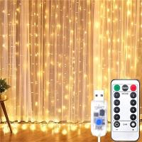 Luz De Cinta LED Para Cortina Con Enchufe USB Decoración De Navidad Y Año Nuevo Para Jardín Casa Bodas Y Fiesta Exterior - details 6