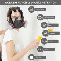 Máscara De Protección Completa 6800 Para Pintura Y Spraying Industrial Filtro De Gas Y Polvo Seguridad Laboral Reemplazo Para 3M - details 4