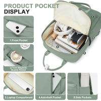 Mochila Escolar Para Niñas Y Adolescentes Hombres Ligera Impermeable Bolsas De Viaje Casual Con Portátil Para Mujeres - details 3