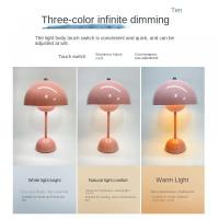Lámpara de mesa inalámbrica regulable Lámpara de lectura inalámbrica de 3 vías, luz nocturna negra - details 2