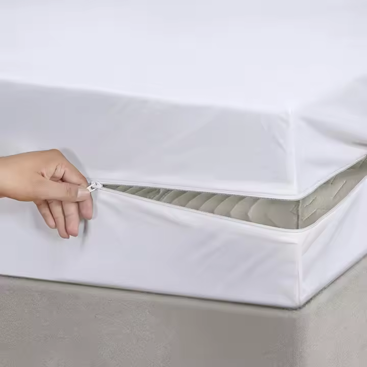 VOLARY - Funda de Colchón de Microfibra Transpirable, Tacto Suave  Protector de Colchón Impermeable en Algodón 100%, Blanco  Tallas 90/135/150/180 Protector De Colchon WATERPROOF resistente contra agua - 1