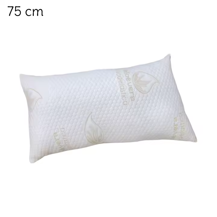 Samborella almohada viscoelástica lavable, indeformable, transpirable, anti ácaros, firmeza alta. copos de visco y aloe vera - 1