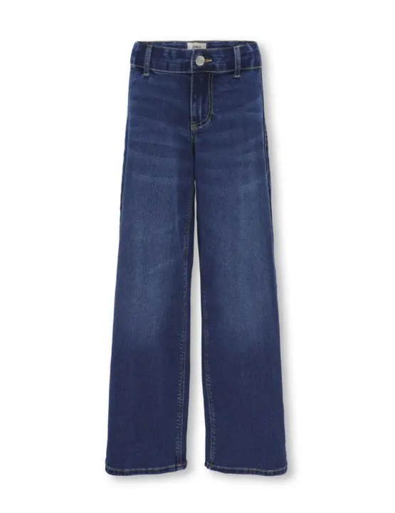 Pantalón vaquero Only Kids Sylvie marino wide leg para niña - 1